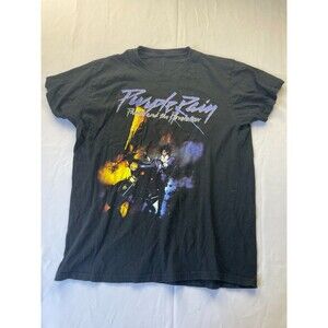 Prince Purple Rain T Shirt Large Prince And The Revolution On‎ Motorcycle Black